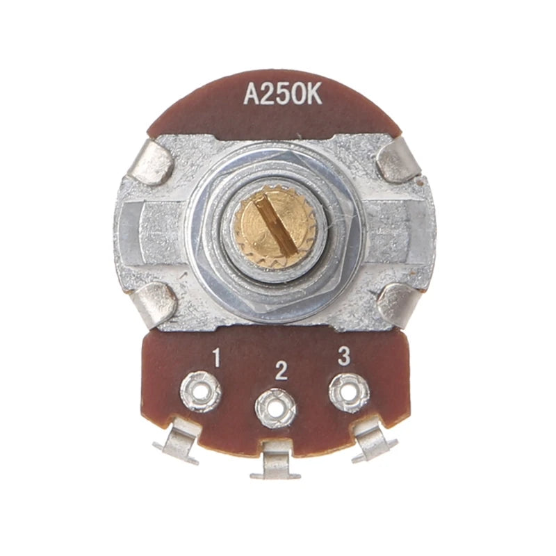 OOTDTY Guitar Pot 250K – Potenciômetro de Volume para Guitarra (A/B 250K, Split Shaft)