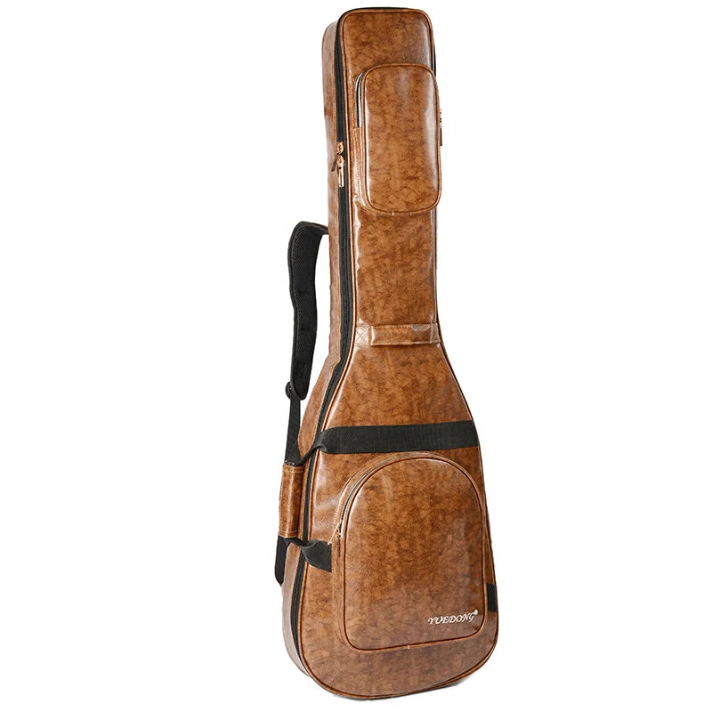Yuedong Premium Guitar Bag em Couro PU Reforçado com Alças Duplas – Compatível até 41”