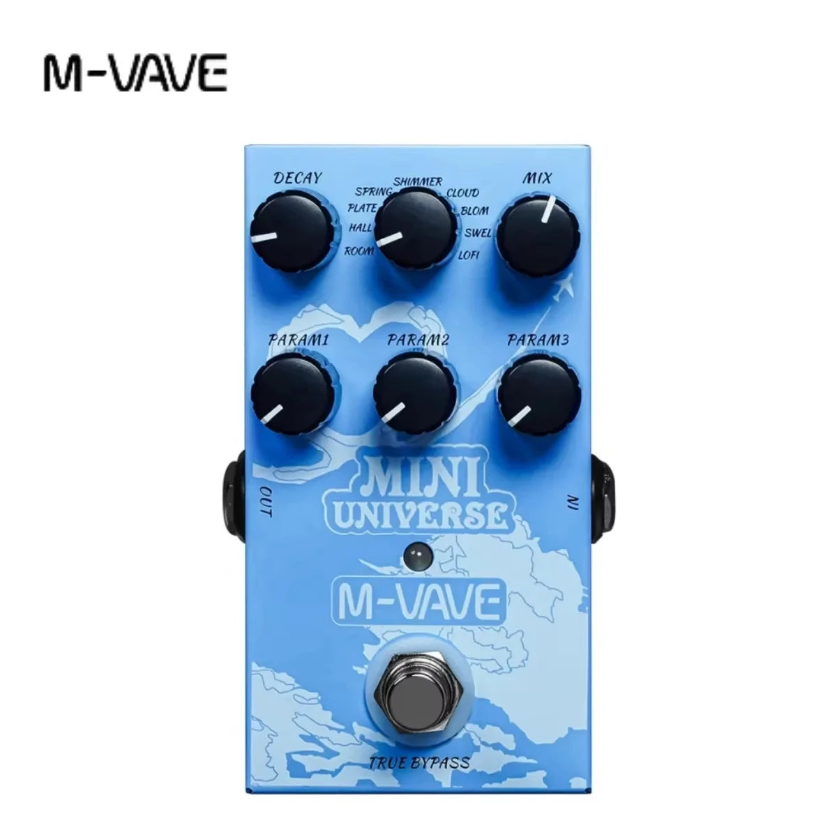M-VAVE Elemental Delay – Pedal Digital de Efeitos com 9 Modos