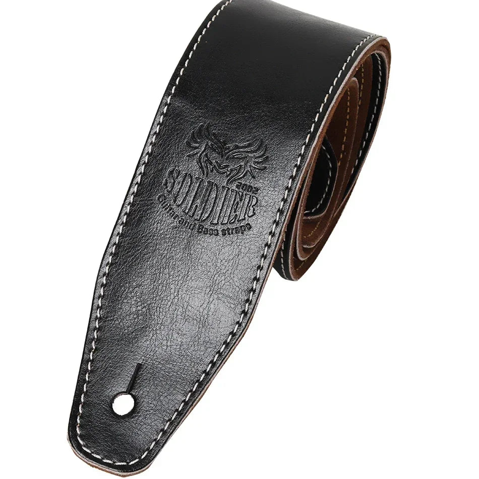 Correia Soldier de Couro para Guitarra e Baixo
