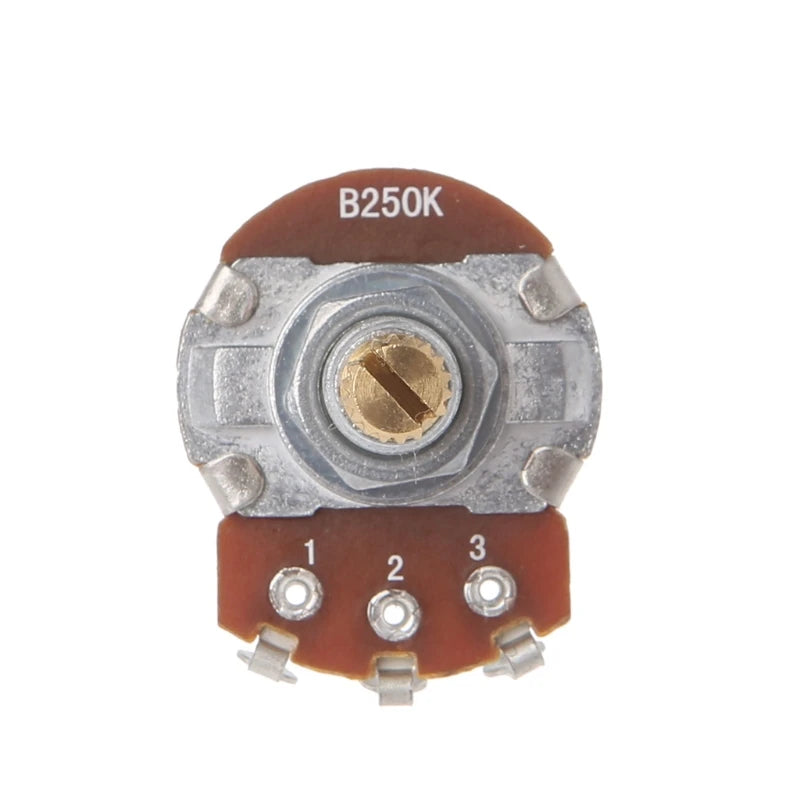 OOTDTY Guitar Pot 250K – Potenciômetro de Volume para Guitarra (A/B 250K, Split Shaft)
