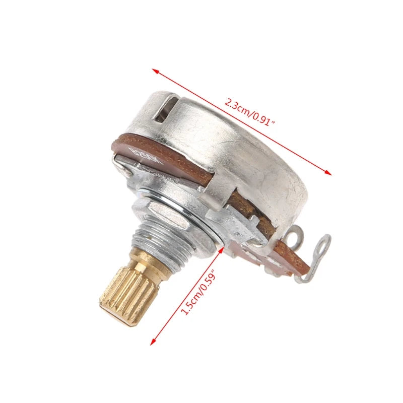 OOTDTY Guitar Pot 250K – Potenciômetro de Volume para Guitarra (A/B 250K, Split Shaft)