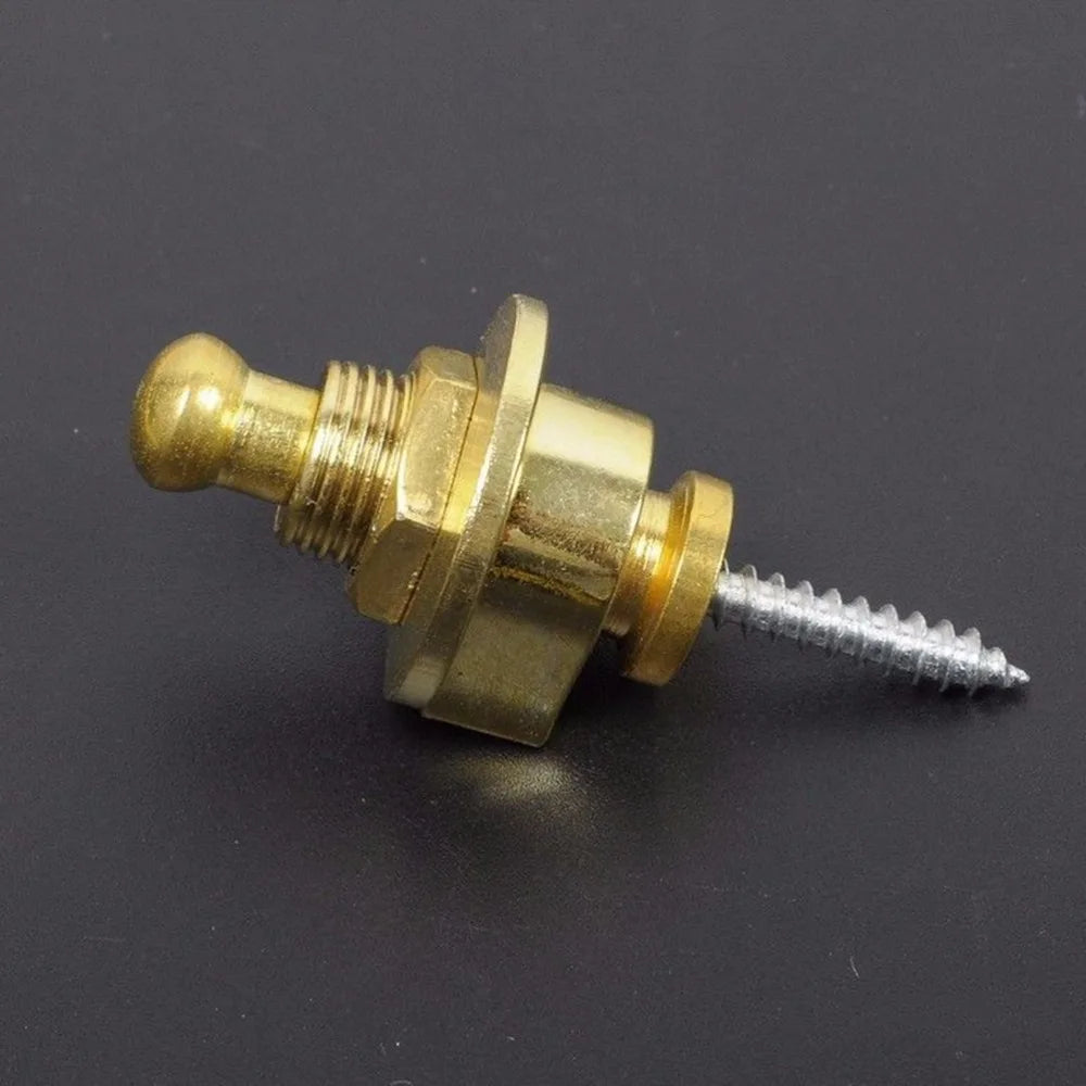 StrapLock Pro – Trava de Correia Antiderrapante para Guitarra (Cobre, Dourado, Prata ou Preto)