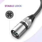 DREMAKE 1/4" TS to XLR Male Cable