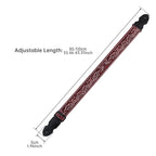 Correia Bordada Ajustável para Guitarra e Baixo