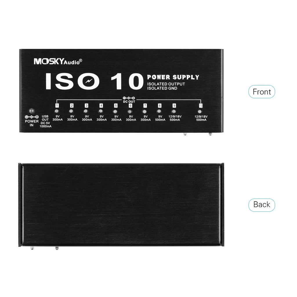 Moskyaudio PowerHub – Fonte de Alimentação Portátil para Pedalboard