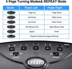 LEKATO Bluetooth Page Turner Pedal – Controlador para Música e Teleprompting