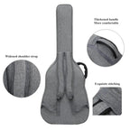10mm/10.6mm/12mm Thick Padding Waterproof Oxford Cloth Acoustic Guitar Gig Bag for 40 41 Inch Acoustic Guitar with Neck Strap