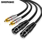 DREMAKE RCA to XLR Cable