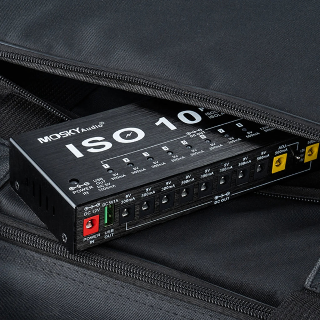 Moskyaudio PowerHub – Fonte de Alimentação Portátil para Pedalboard