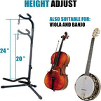 Vertical Guitar Stand – Suporte Dobrável e Ajustável para Guitarra, Baixo e Ukulele