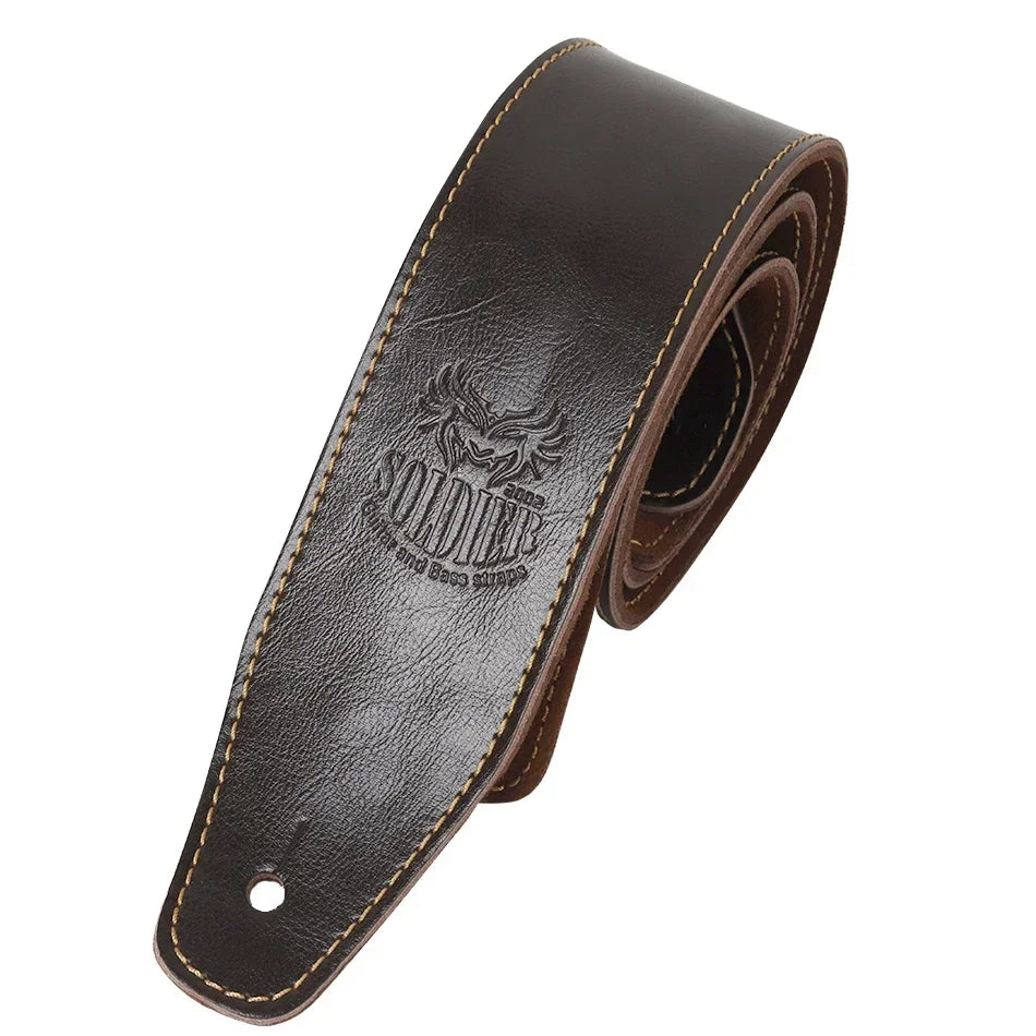 Correia Soldier de Couro para Guitarra e Baixo