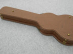 Brown Leather  Guitar Case Travel Piano Case Wood Exterior Sponge And Velvet Interior Guitar Bag for Air Travel
