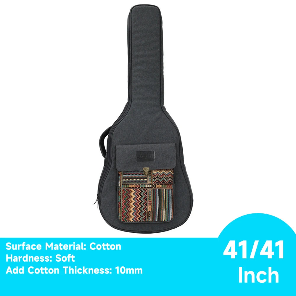 SLADE Guitar Bag – Estilo Boêmio, Impermeável e Acolchoado