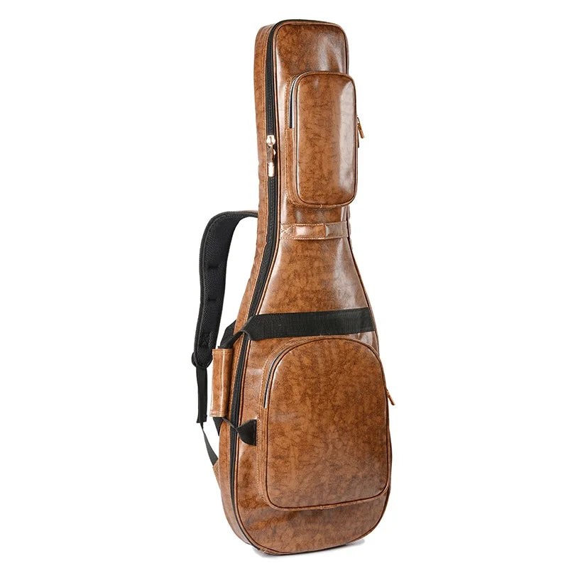 Yuedong Premium Guitar Bag em Couro PU Reforçado com Alças Duplas – Compatível até 41”