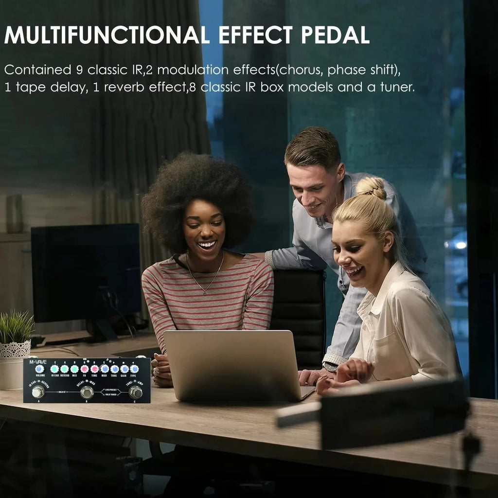 M-VAVE Cube Baby – Hub de Efeitos Portátil para Guitarra, Baixo e Violão