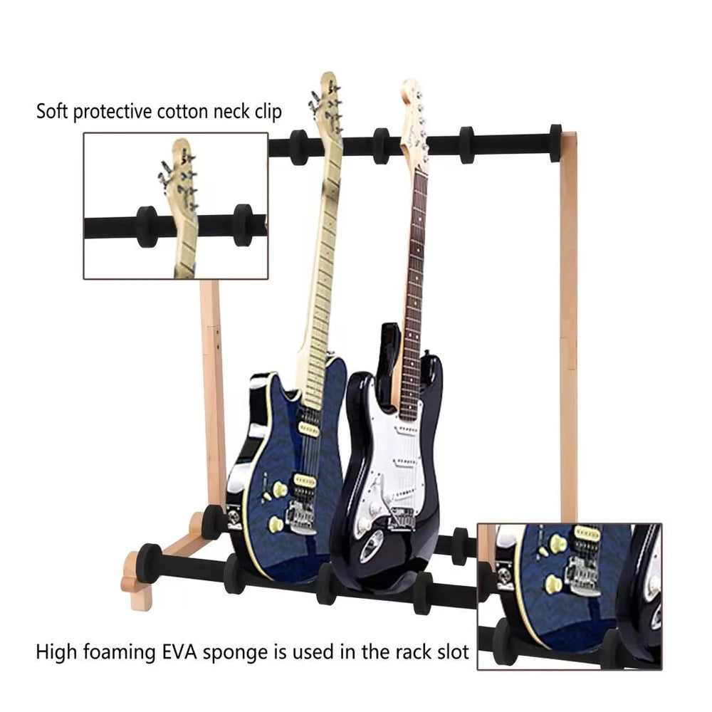MultiWood 202310 – Suporte de Chão em Madeira para Vários Instrumentos