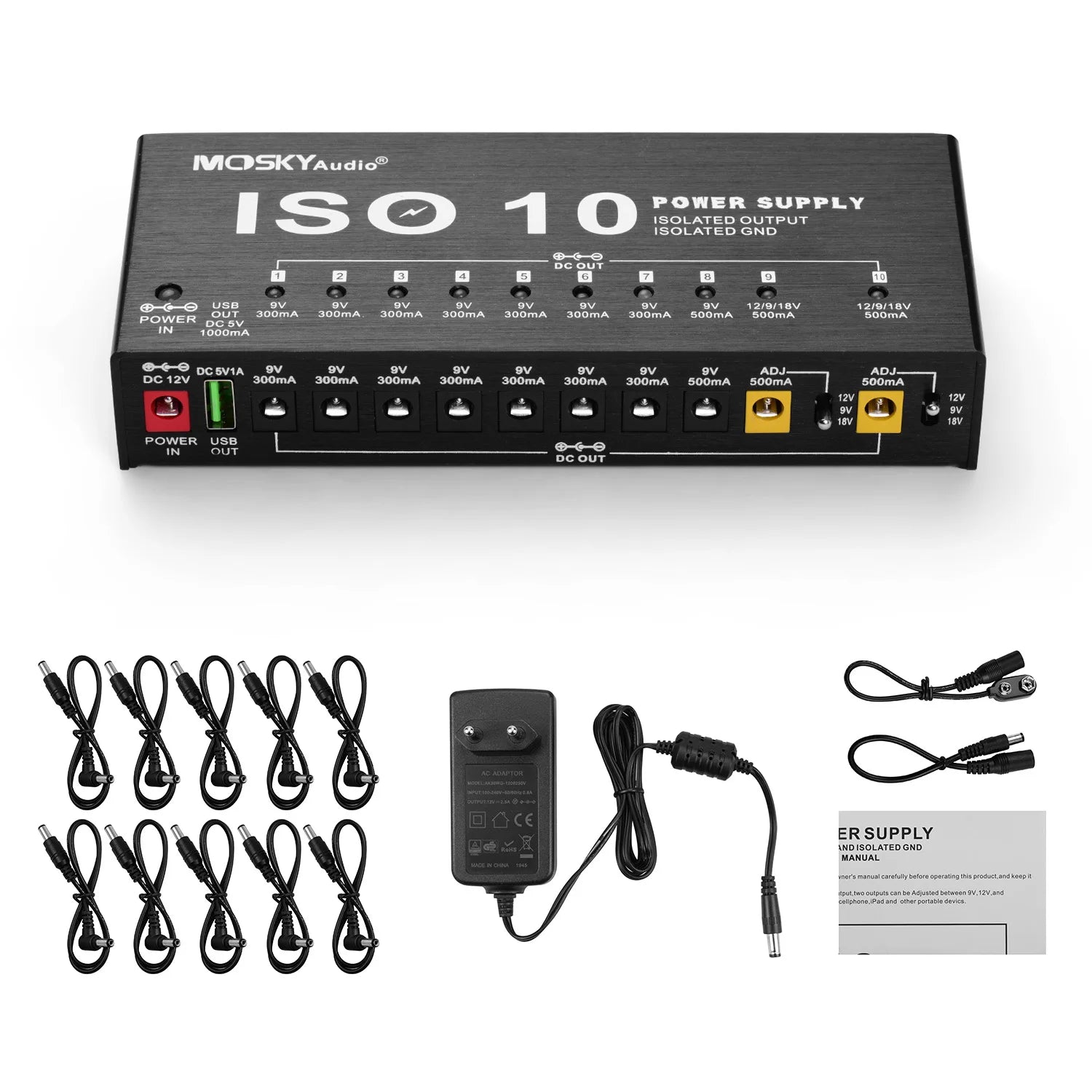 Moskyaudio PowerHub – Fonte de Alimentação Portátil para Pedalboard
