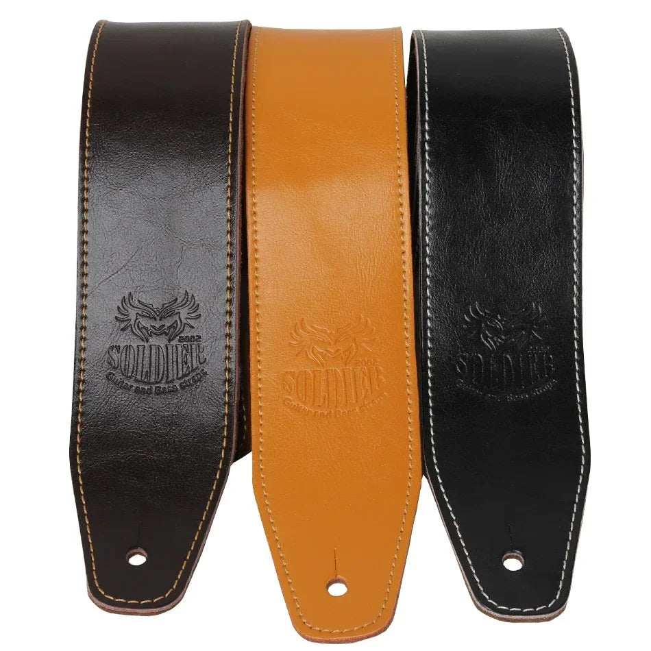Correia Soldier de Couro para Guitarra e Baixo