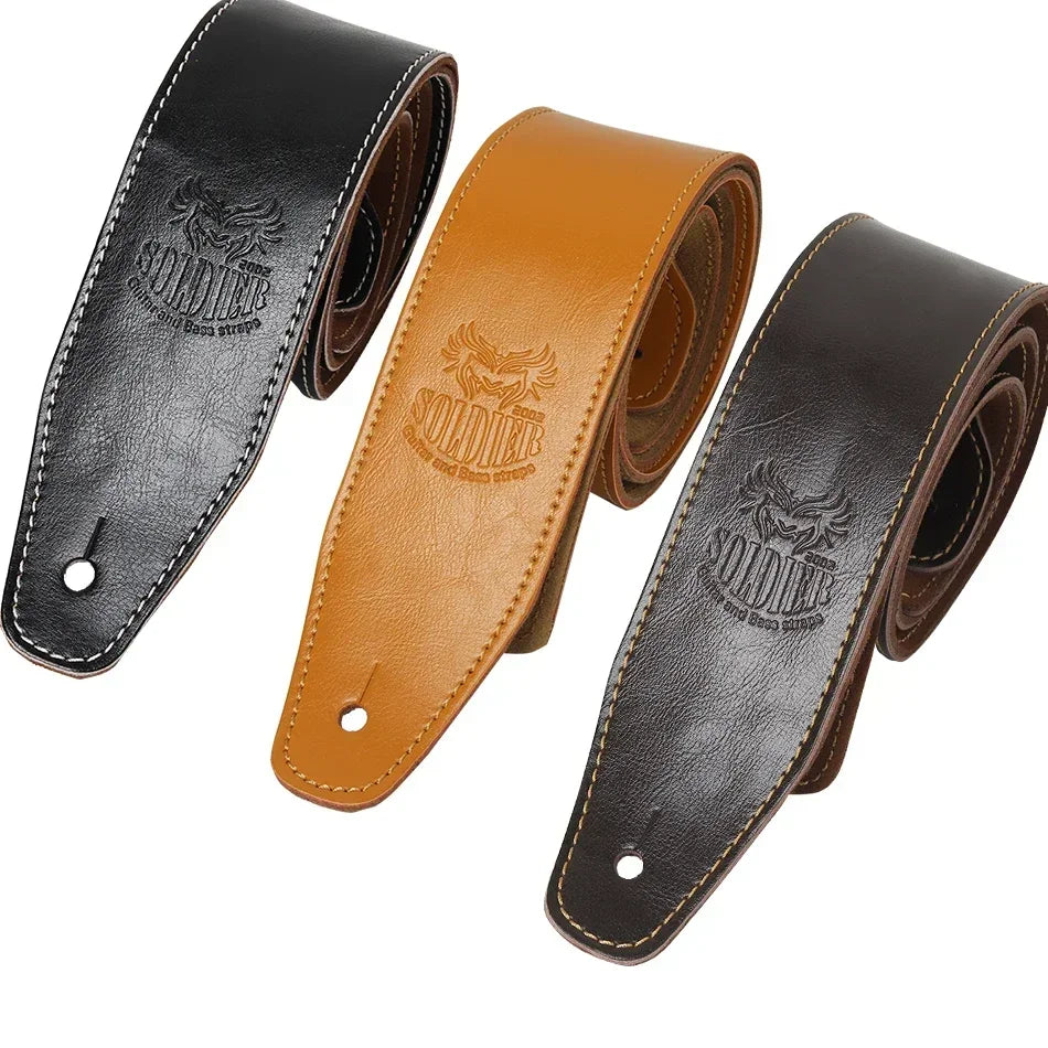 Correia Soldier de Couro para Guitarra e Baixo