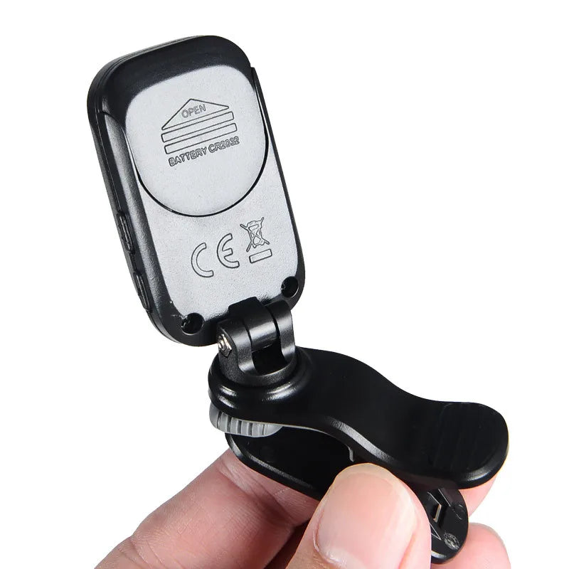 Cherub WST-2058B – Afinador Clip-On Cromático para Guitarra, Baixo, Violino e Ukulele