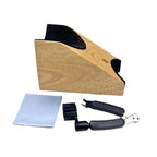 Guitar Neck Rest – Suporte de Pescoço em Madeira com Kit de Ferramentas para Guitarra, Baixo e Violão