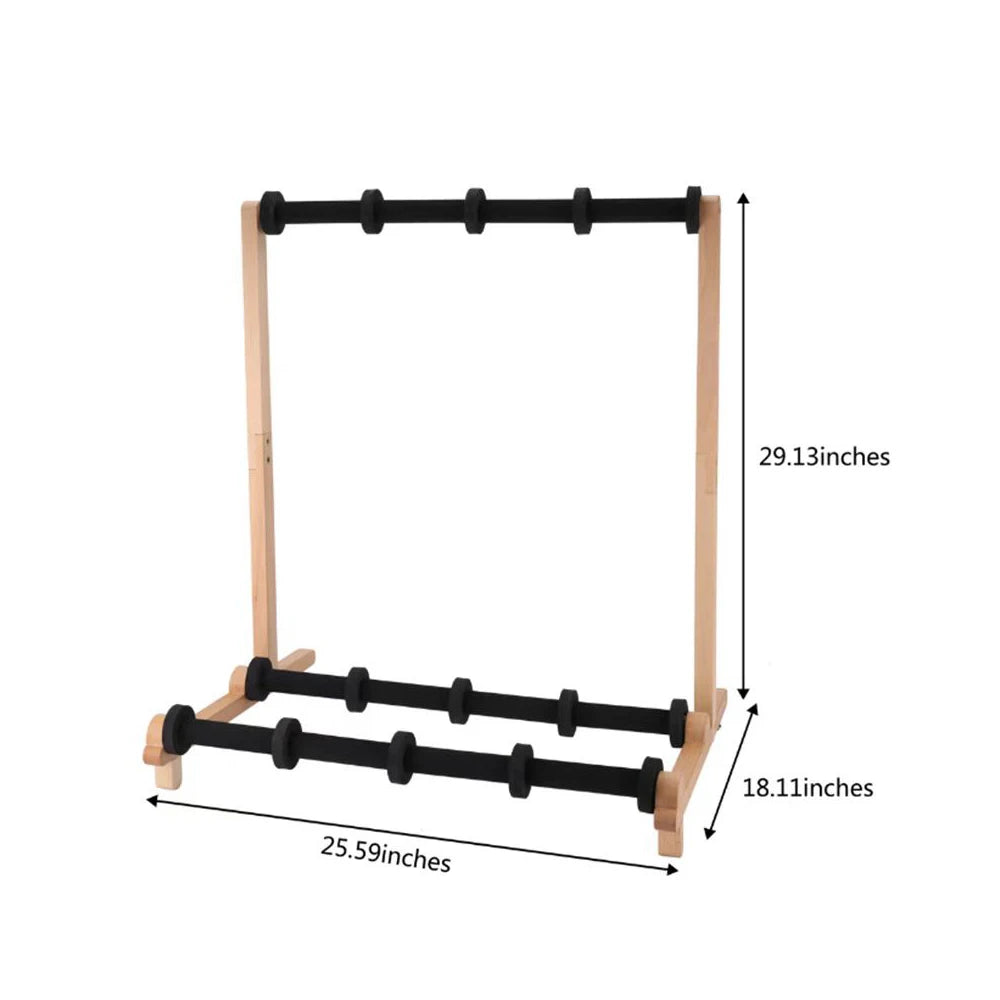 MultiWood 202310 – Suporte de Chão em Madeira para Vários Instrumentos