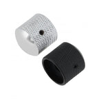Knob BlackSilver – Botão de Volume em Metal para Guitarra e Baixo
