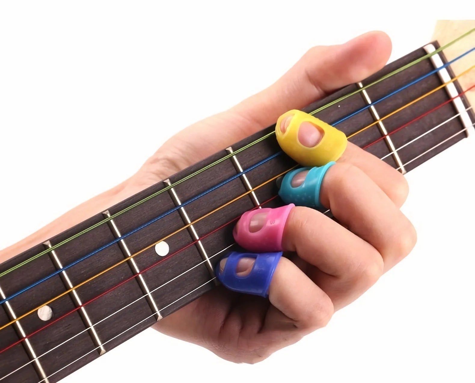 Protetores de Dedo em Silicone – Kit 16 Peças para Violão, Costura e Uso Geral