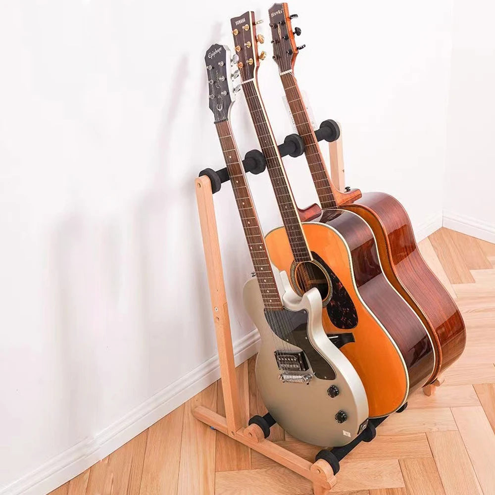 MultiWood 202310 – Suporte de Chão em Madeira para Vários Instrumentos