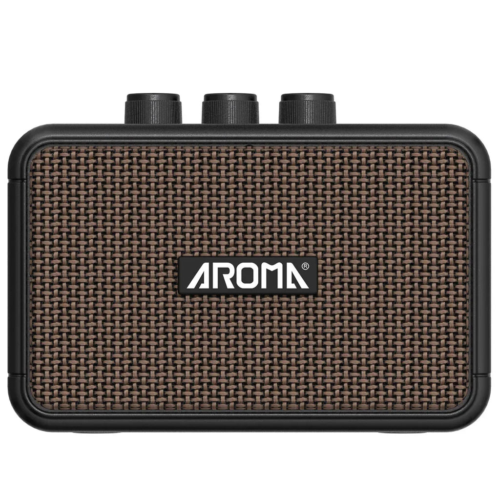 Aroma AG-04 – Mini Amplificador Portátil 5W com Bluetooth para Guitarra Elétrica